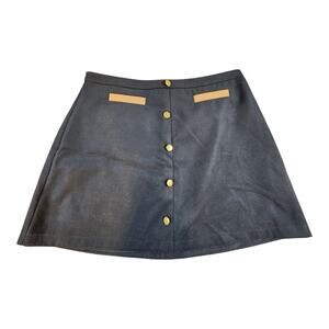 Fervour skirt plus sz 2X blue brown mini lined preppy office executive business